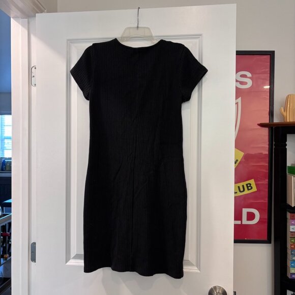 Madewell Button-Front Ribbed Mini Dress - Picture 8 of 9